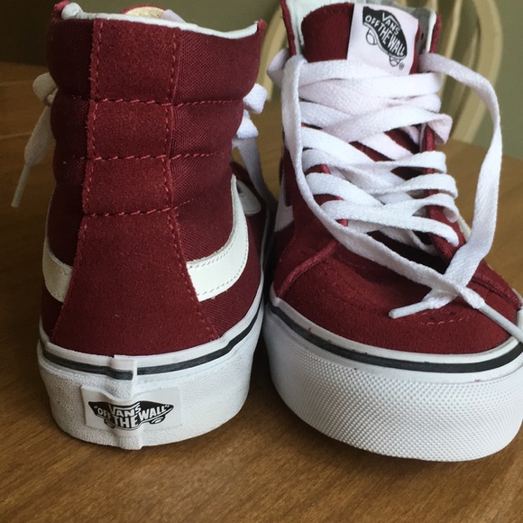 Vans off the Wall Sk8-Hi Burgundy Women’s Size 7 - Picture 8 of 8